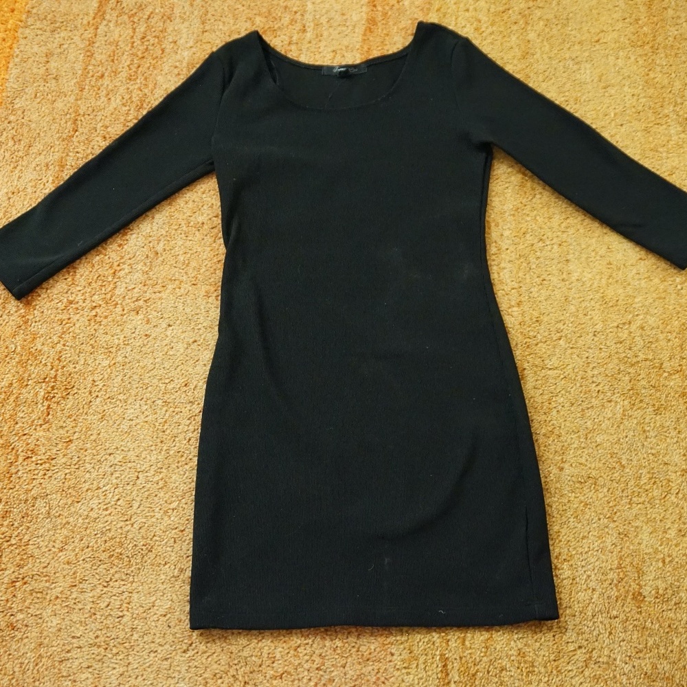 Black Stretchy Mini Dress